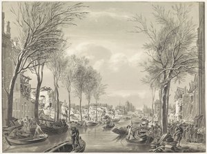 Travaux de réparation sur le Steenschuur après la catastrophe, 1807 - Hermanus Numan (possibly)