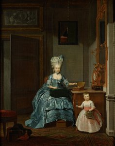 Susanna van Collen née Mogge et sa fille, 1776 - Hermanus Numan