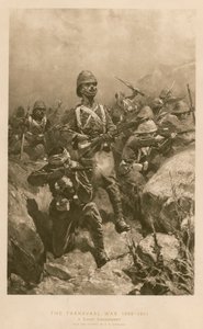 Un engagement vif : bataille pendant la guerre des Boers - Hermanus Willem (after) Koekkoek