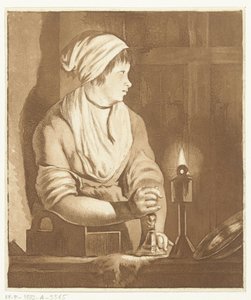 Servante avec chandelier