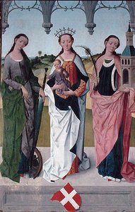 Sainte Catherine, la Vierge Marie et Sainte Barbe, du Grand Autel de l