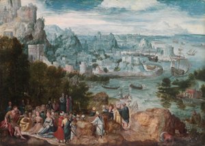 Paysage avec Saint Jean-Baptiste - Herri met de (c.1510 p.1550) Bles