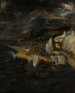 La chute de Lucifer - Herri met de (c.1510 p.1550) Bles