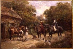 Arrêt chez le forgeron - Heywood Hardy