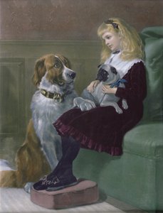 Ses seuls compagnons de jeu, gravé par George H. Every, pub par Arthur Lucas, 1872