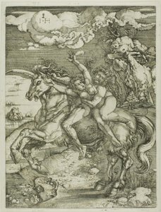 Enlèvement de Proserpine sur une licorne - Hieronymous Hopfer