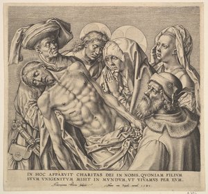 Portant le corps du Christ - Hieronymous Wierix