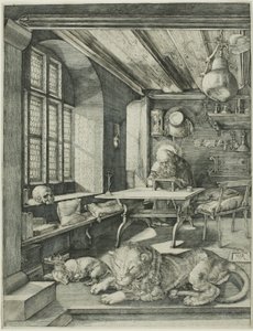 Saint Jérôme dans son bureau - Hieronymous Wierix