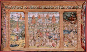 Tapisserie flamande. Série Quatre tapisseries d