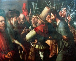 Christ devant Pilate, par Jérôme Bosch, huile sur panneau. Pays-Bas - Hieronymus Bosch