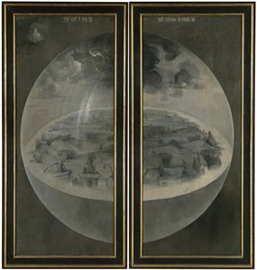 La création du monde représentant la sphère cosmique de la terre (Bulle)