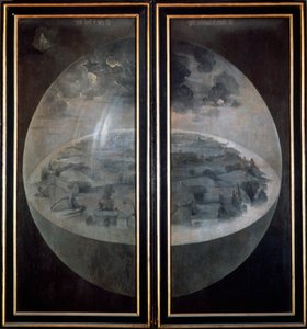 La Création du Monde, portes fermées du triptyque Le Jardin des délices, vers 1500 - Hieronymus Bosch