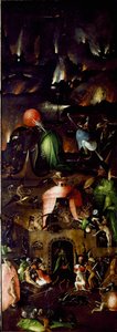 Triptyque du Jugement dernier : panneau droit représentant l