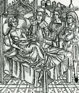 Médecins examinant un lépreux - Hieronymus Brunschwig