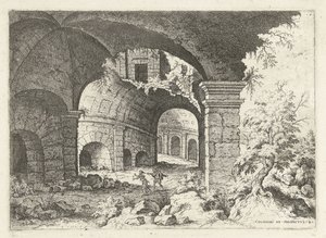 Huitième vue du Colisée à Rome - Hieronymus Cock