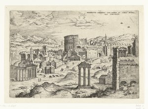 Vue du Forum Romain - Hieronymus Cock