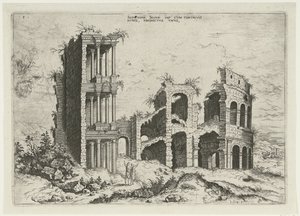 Vue du Septizonium et du Colisée à Rome
