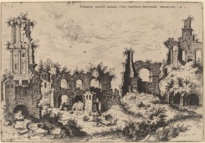 Ruines sur le Palatin avec le Septizonium