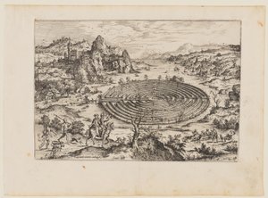Le labyrinthe crétois, extrait de Paysages avec scènes bibliques et mythologiques