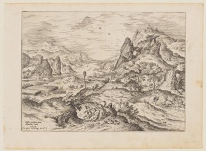 Vénus et Adonis, tirés de Paysages avec scènes bibliques et mythologiques