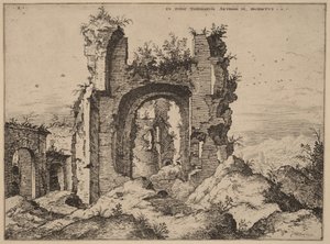 Vue des thermes de Caracalla - Hieronymus Cock