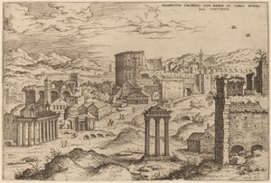 Vue du Forum - Hieronymus Cock