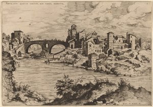 Vue du Ponte Quattro Capi et de l