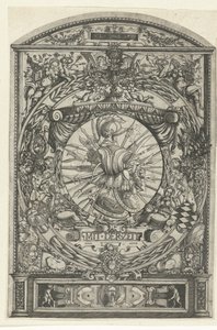 Médaillon avec trophée d