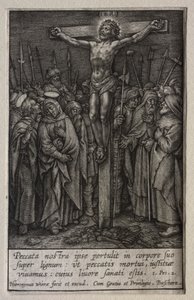 La Passion : Le Christ crucifié - Hieronymus Wierix