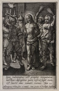 La Passion : La Flagellation - Hieronymus Wierix