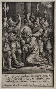 La Passion : La Dérision du Christ - Hieronymus Wierix