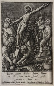 La Passion : La Montée de la croix - Hieronymus Wierix