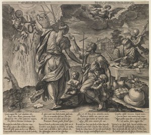 Les deux morts, seconde moitié du 16ème siècle - Hieronymus Wierx