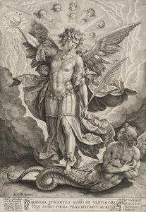 Saint Michel triomphant du dragon, 1584 - Hieronymus or Jerome Wierix