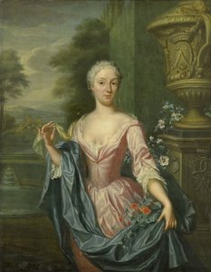 Portrait de Claudine van Royen (née en 1712), épouse de Pieter Teding van Berkhout - Hieronymus van der Mij