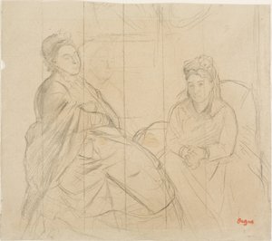 Madame Lisle et Madame Loubens - Hilaire Germain Edgar Degas
