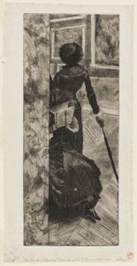 Mary Cassatt dans la Galerie des peintures du Louvre - Hilaire Germain Edgar Degas