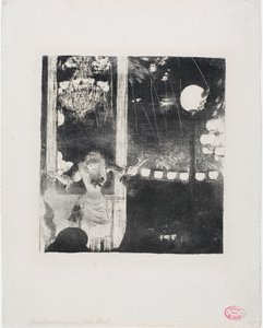 Mlle Bécat at the Café des Ambassadeurs - Hilaire Germain Edgar Degas