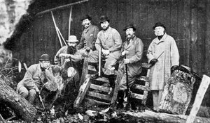 Une partie de chasse royale à Windsor, 1870 1910 - Hills and Saunders