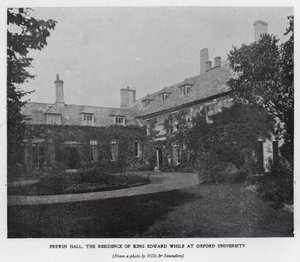 Frewin Hall, résidence du roi Édouard VII pendant ses études à l