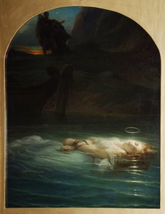 Martyre chrétienne noyée dans le Tibre sous le règne de Dioclétien - Hippolyte (1797 1856) Delaroche