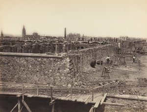 Réservoir de Montrouge, bassin supérieur, côté droit, vers 1870 - Hippolyte Auguste Collard