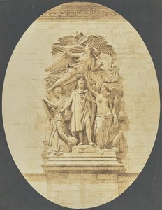 [Detail of "Le Triomphe de 1810," by Jean-Pierre Cortot, Arc de Triomphe] - Hippolyte Bayard