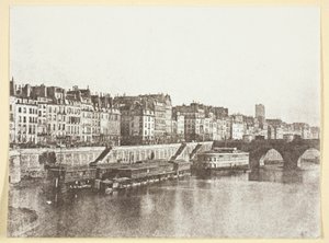 Le Pont-Neuf, les quais, les bains "A la Samaritaine" et la Tour St Jacques - Hippolyte Bayard