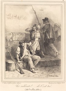 "Les Scélérats!..." - Hippolyte Bellange