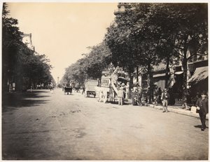 Omnibus sur un boulevard à Paris, vers 1890 - Hippolyte Blancard