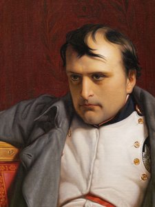 Napoléon Ier à Fontainebleau, 31 mars 1814 (détail du visage), 1840 - Hippolyte Delaroche