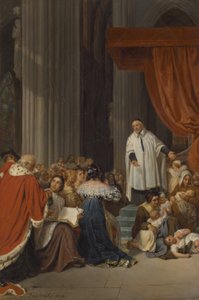 Saint Vincent de Paul Prêchant à la Cour de Louis XIII au Nom des Enfants Abandonnés - Hippolyte Delaroche