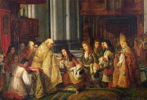 Entrée de Louis XIV (1638-1715) dans la cathédrale de Saint-Omer (détail) - Hippolyte Joseph Cuvelier