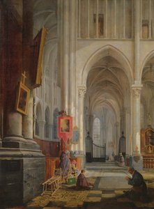Intérieur de la cathédrale de Saint-Omer, 1836 - Hippolyte Joseph Cuvelier
